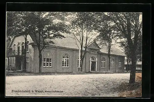 AK Friedrichsfeld b. Wesel, Blick auf Mannschaftsheim