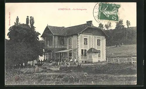 AK Lunéville, La Guinguette