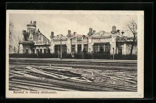 AK Holoby, Blick zum Bahnhof