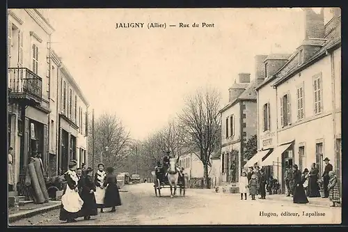 AK Jaligny, Rue du Pont, Strassenpartie