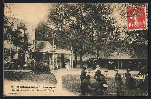 AK Montmorency, Le Bal Champetre aux Ruines de Gretry