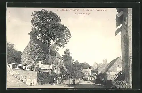 AK St-Jean-le-Thomas, Entree de la Grande Rue, la Petite Auberge