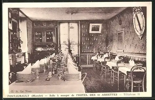 AK Pontaubault, Hotel des 13 Assiettes, Salle à manger