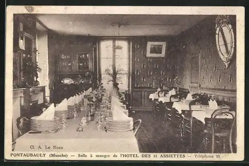 AK Pontaubault, L`Hotel des 13 Assiettes, Salle à manger