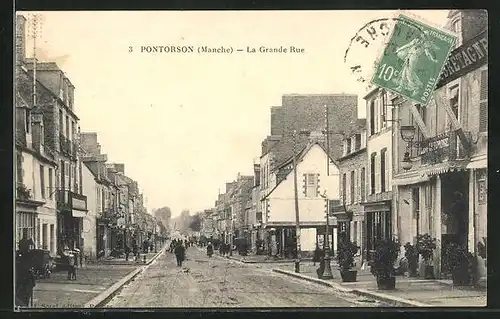 AK Pontorson, La Grande Rue