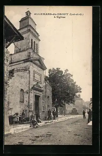 AK Allemands-du-Dropt, L`Eglise