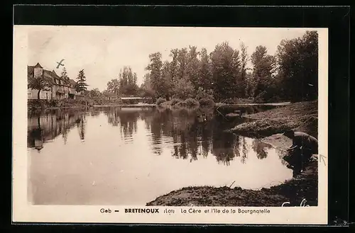 AK Bretenoux, La Cère et l`Ile de la Bourgnatelle