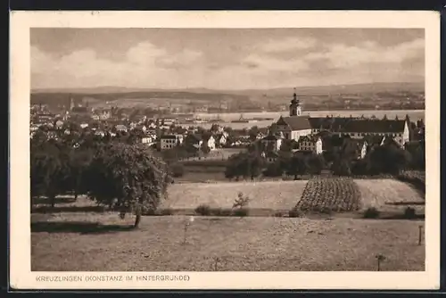 AK Kreuzlingen, Ortsansicht mit Konstanz