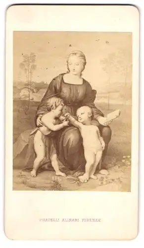 Fotografie Fratelli Alinari, Firenze, Gemälde: Madonna del Cardellino, nach Rafael