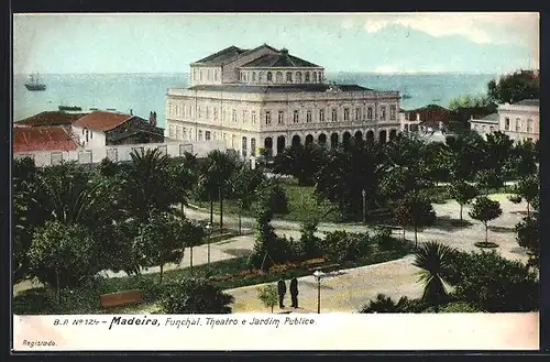 AK Madeira, Funchal. Theatro e Jardim Publico