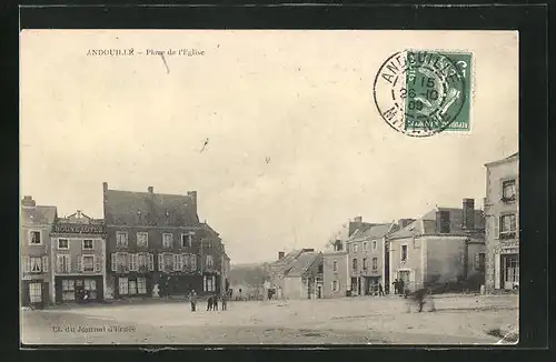 AK Andouillé, Place de l`Eglise