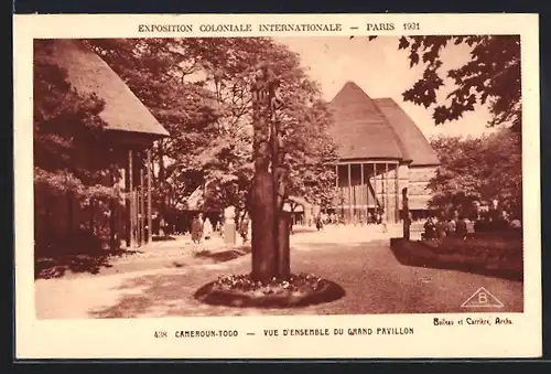 AK Paris, Exposition Coloniale Internationale 1931, Cameroun Togo