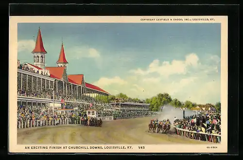 AK Louisville, KY, An Exciting Finish at Churchill Downs