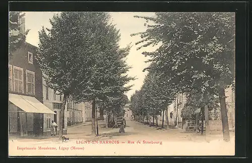 AK Ligny-en-Barrois, Rue de Strasbourg