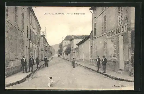 AK Ligny-en-Barrois, Rue de Saint-Dizier