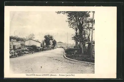 AK Villotte-devant-Louppy, Ruines