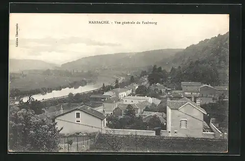 AK Marbache, Vue generale du Faubourg