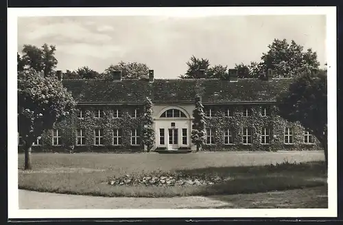 AK Paretz, Blick zum Schloss von David Gilly, für Friedrich Wilhelm III. erbaut