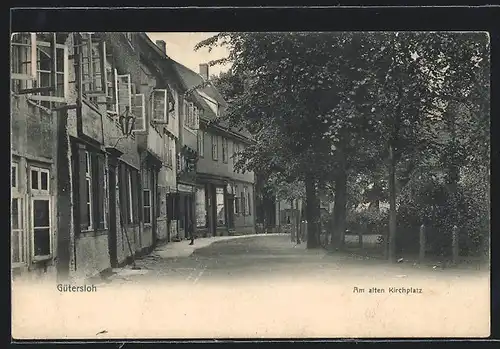 AK Gütersloh, Strasse am alten Kirchplatz