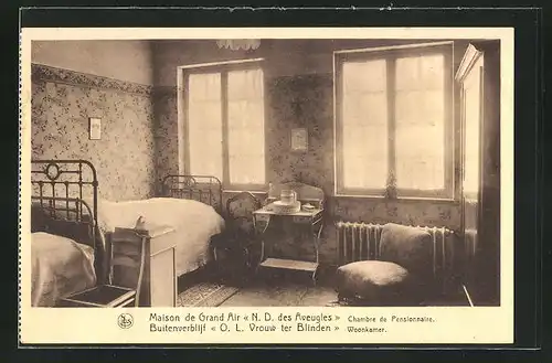 AK Tervuren, Maison de Grand Air N. D. des Aveugles, Chambre de Pensionnaire