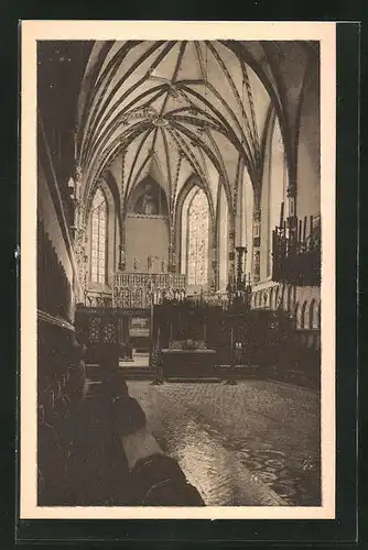 AK Marienburg / Malbork, Marienkirche im Hochschloss, Blick nach Osten