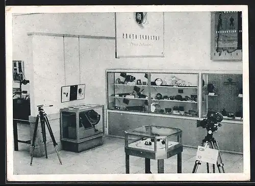 AK München, Exportschau, 1946 /47, Ausstellungsraum zur Fotografie