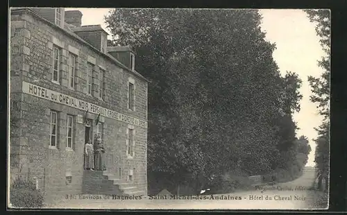 AK Saint-Michel-des-Andaines, Hotel du Cheval Noir