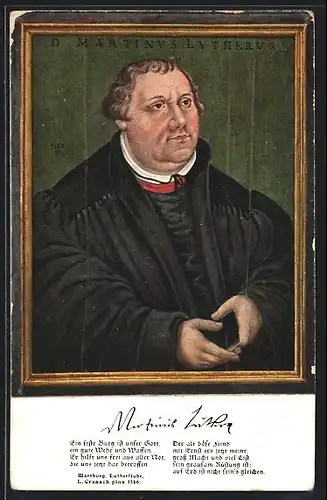 Künstler-AK Bildnis Martin Luther