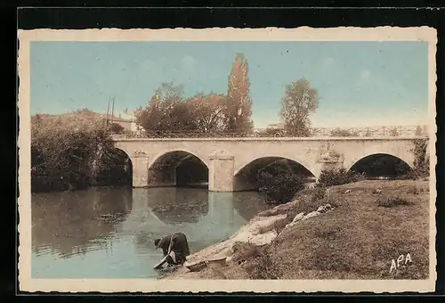 AK Valence-sur-Baise, Pont sur la Baise