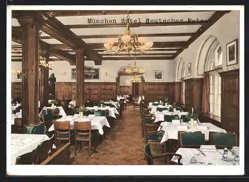 AK München, Hotel Deutscher Kaiser, Innenansicht