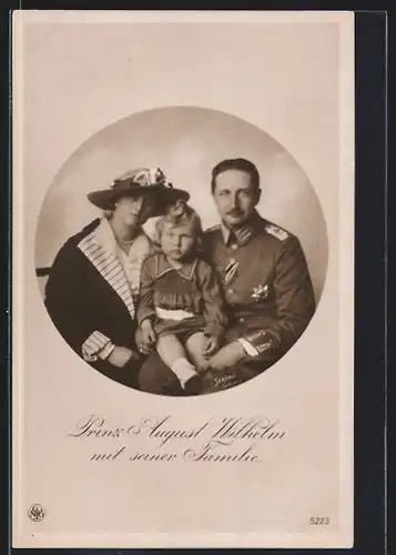 AK Prinz August Wilhelm von Preussen, Familienfoto