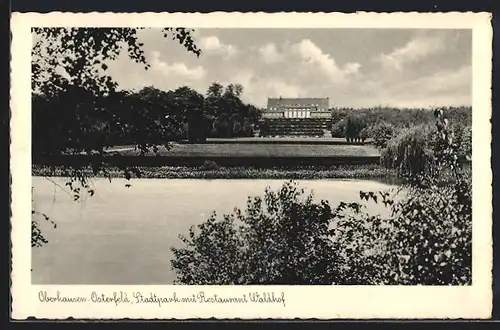 AK Oberhausen-Osterfeld, Stadtpark mit Restaurant Waldhof