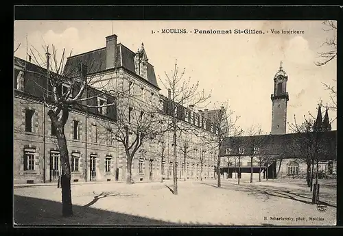 AK Moulins, Pensionnat St-Gilles-Vue intèrieure