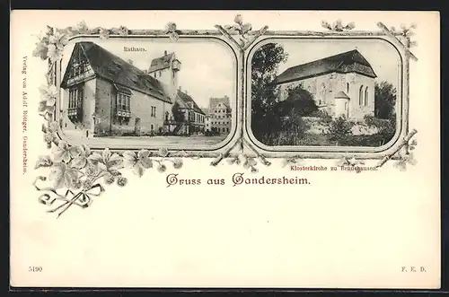 AK Gandersheim, Rathaus, Klosterkirche zu Brunshausen