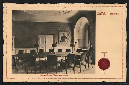 AK Cassel, Rathaus, Kommissions-Sitzungszimmer