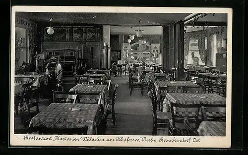 AK Berlin-Reinickendorf, Restaurant Kastanien Wäldchen am Schäfersee, Residenzstrasse 109