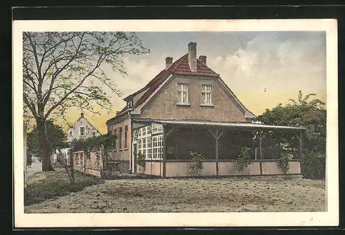 AK Lostau, Blick auf das Restaurant Waldfrieden von Paul Specht