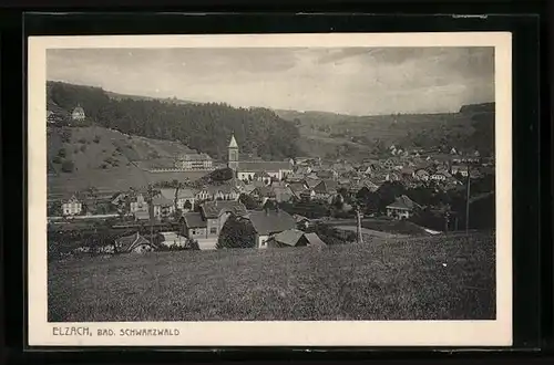 AK Elzach /Bad. Schwarzwald, Ortsansicht bei Tag