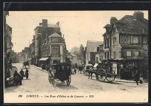 AK Lisieux, Les Rues d`Orbec et de Livarot