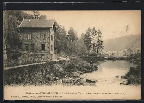 AK Condé-sur-Noireau, Vallée de la Vère, La Martinique, vue prise du Reservoir