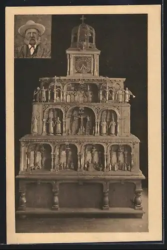 AK Goslar, Kunstuhr, Marktkirchhof 4, Prämiert Weltausstellung Chicago 1893