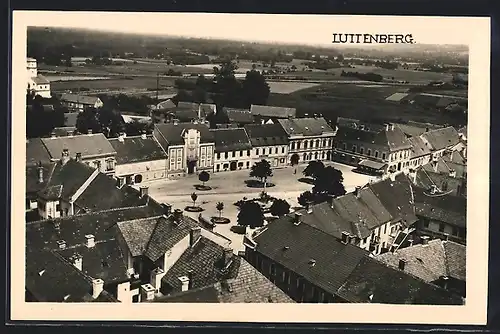 AK Luttenberg, Teilansicht mit Platz aus der Vogelschau