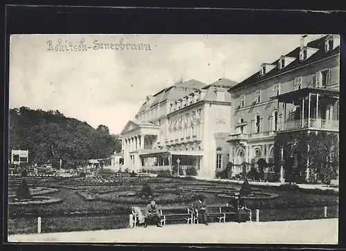 AK Rohitsch-Sauerbrunn, Styriabad, Kurhaus mit Anlagen