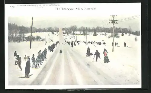 AK Montreal, The Toboggan Slide, Rodelbahn