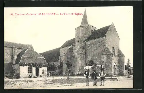 AK Saint-Laurent, La Place et l`Èglise