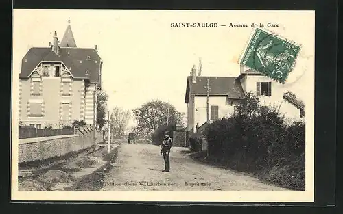 AK Saint-Saulge, Avenue de la Gare