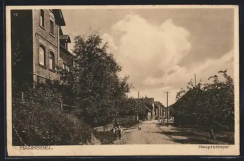 AK Marköbel, Partie in der Hauptstrasse