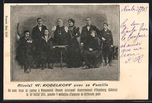 AK Nicolai W. Kobelkoff avec sa Famille