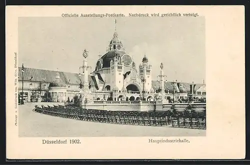 AK Düsseldorf, Ausstellung 1902, Hauptindustriehalle