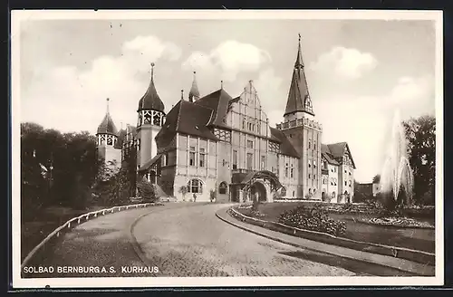 AK Bernburg a. S., Weg hinauf zum Kurhaus